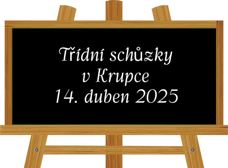 Třídní schůzky v Krupce